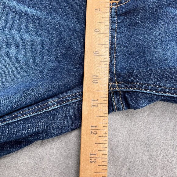 Rag & Bone Jeans Women 27 Blue Fringe Skinny Denim Boho Stretch USA VTG - Picture 8 of 13